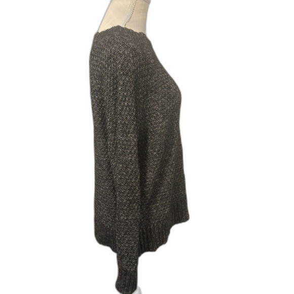 Women's Chaps Ribbed Hem Cuff Neck Sweater, in"Main Cabin Black" -NWT - Picture 2 of 6